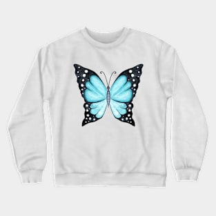 blue butterfly Crewneck Sweatshirt